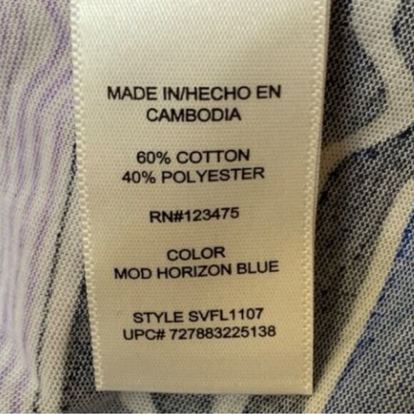 Sofia Vergara Top Women's Small Ruched Drape Neck Open Back Fun Casual Colorful - Picture 5 of 5